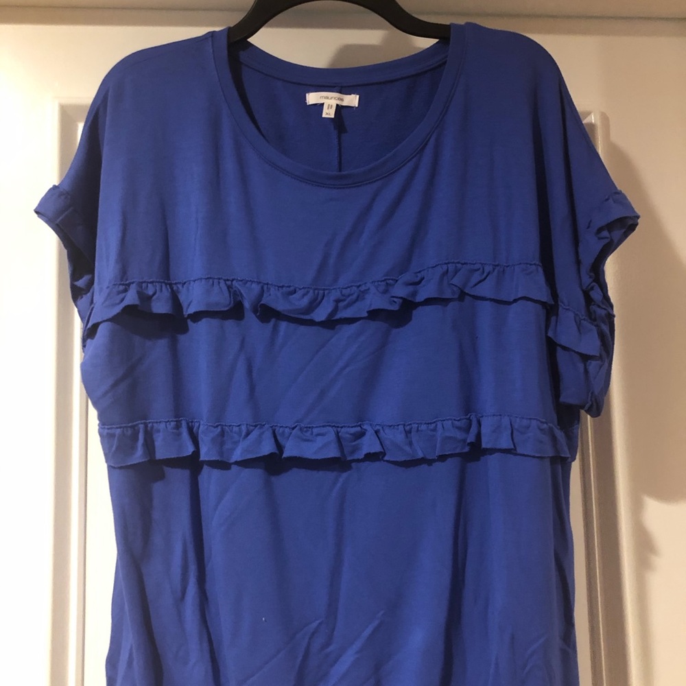Maurices short sleeve royal blue shirt.